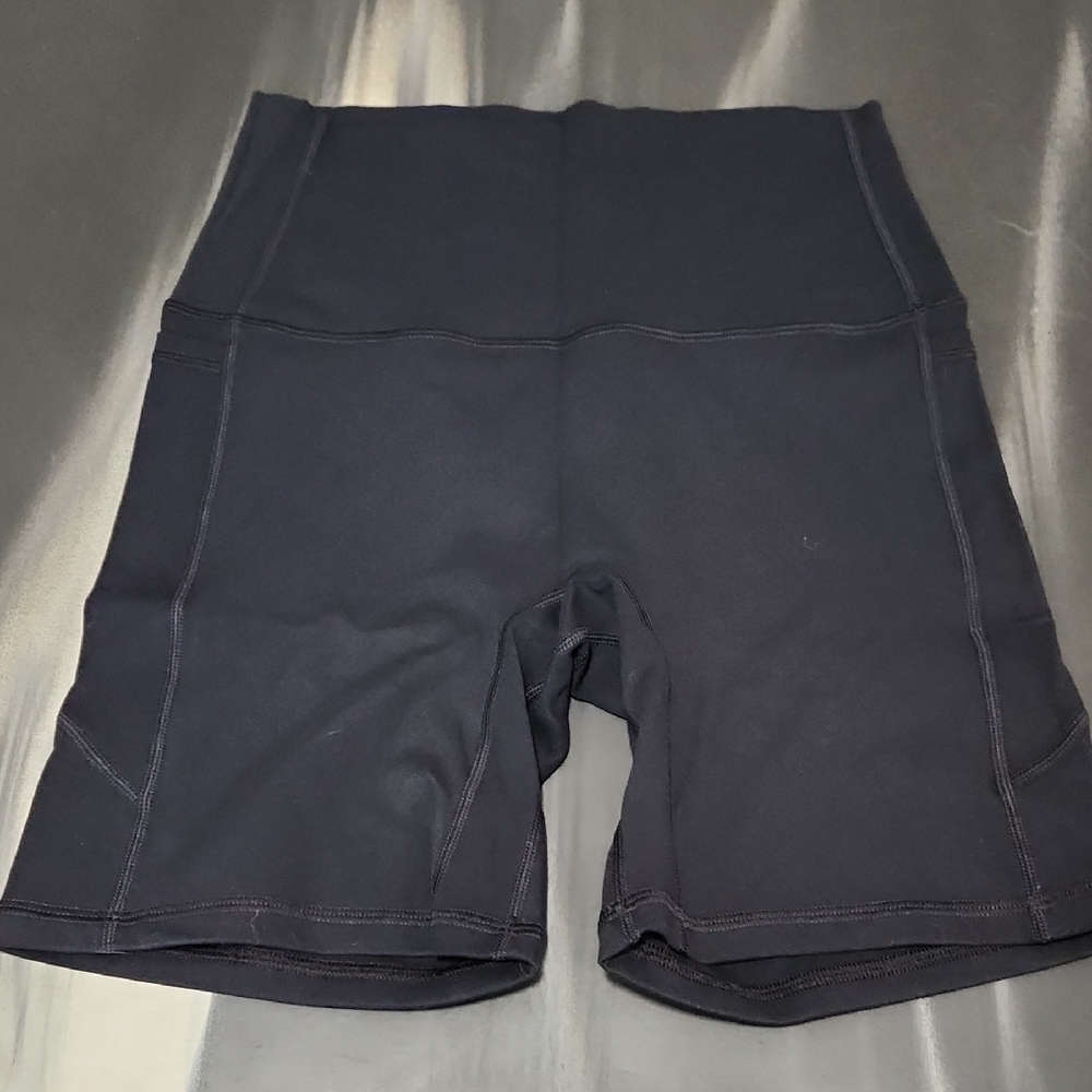 High-Waist Black Bike Shorts with Supportive Fit